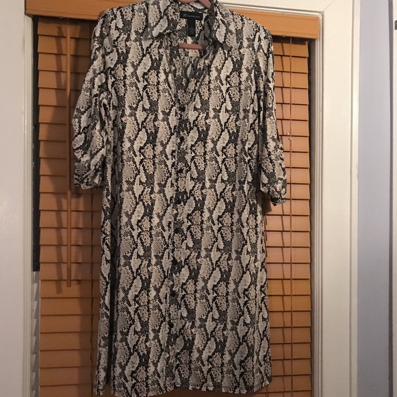 INC International Concepts Dresses & Skirts - Really cute reptile print button up dress. INC. xl